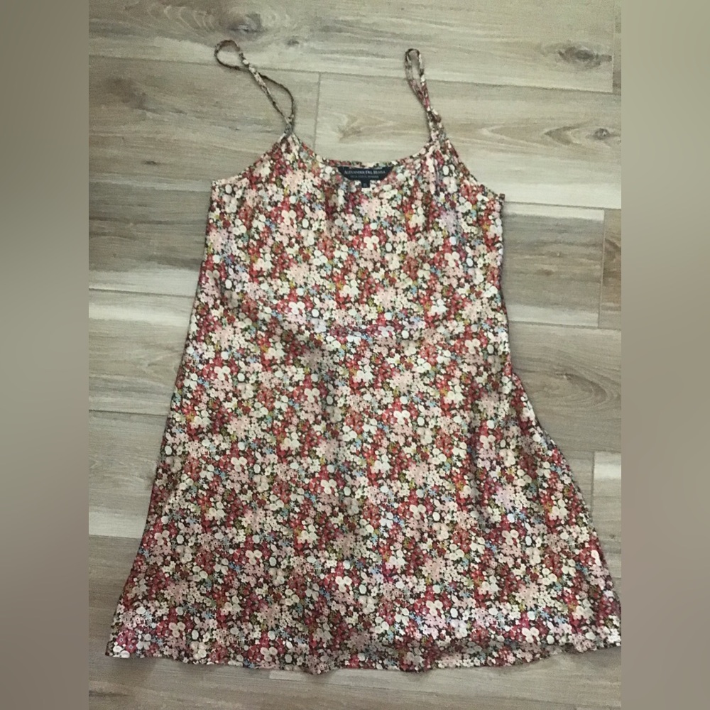 Alexander Del Rossa Satin Slip Dress XL